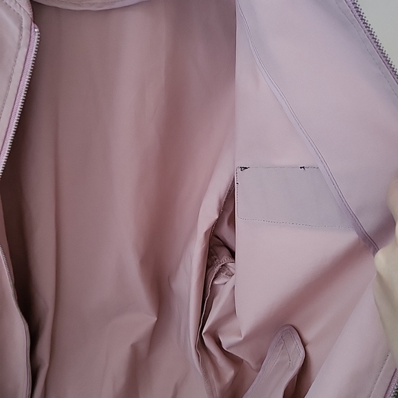 New MIXXO Pink Cotton Blend Bomber Jacket with Cute Word Patches Medium - Picture 13 of 15